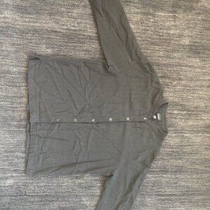 Eileen Fisher black S linen blouse